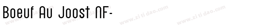 Boeuf Au Joost NF字体转换
